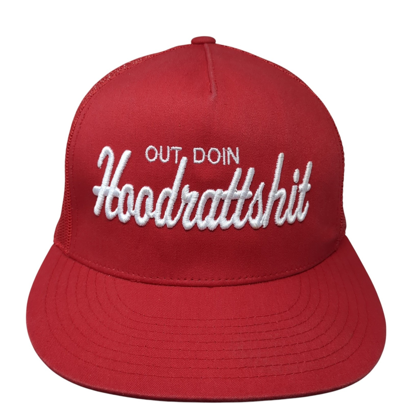 Out Doin Hoodrattshit Trucker Hat Red Os Adjustable Mesh Back Classics Yupoong